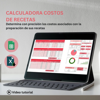 Calculadora de Costos de Recetas
