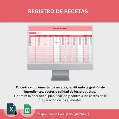 Calculadora de Costos de Recetas