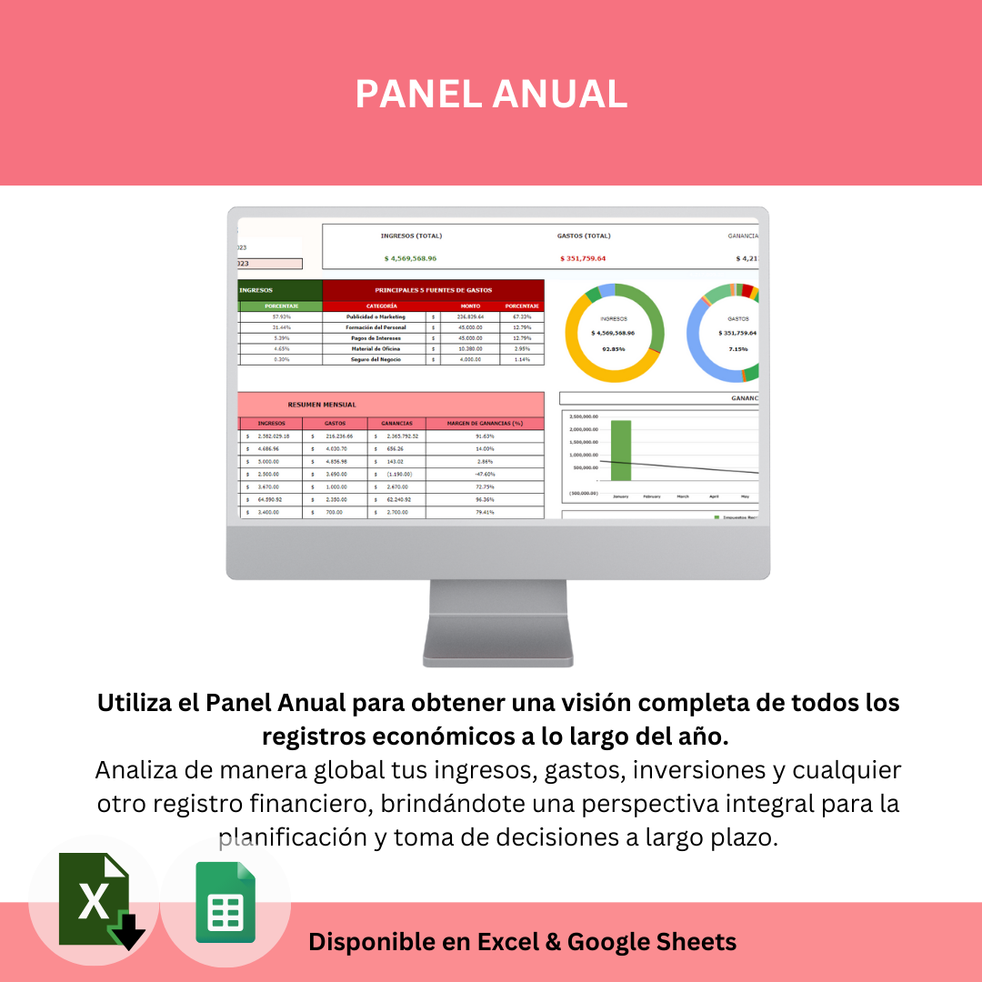 Seguimiento de Finanzas Para Negocios - Todo en uno