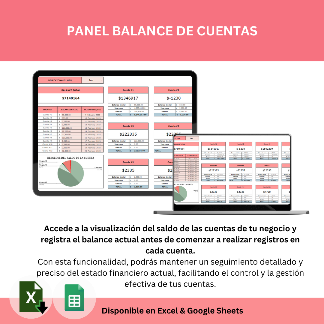 Seguimiento de Finanzas Para Negocios - Todo en uno