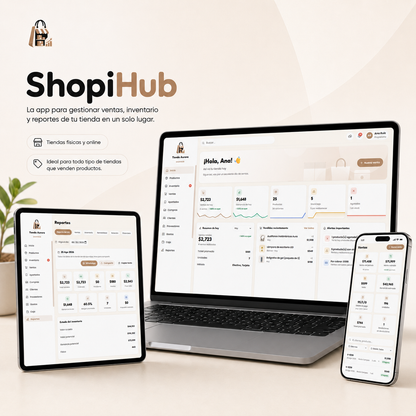 ShopiHub - Maneja tu tienda de productos en un solo lugar.