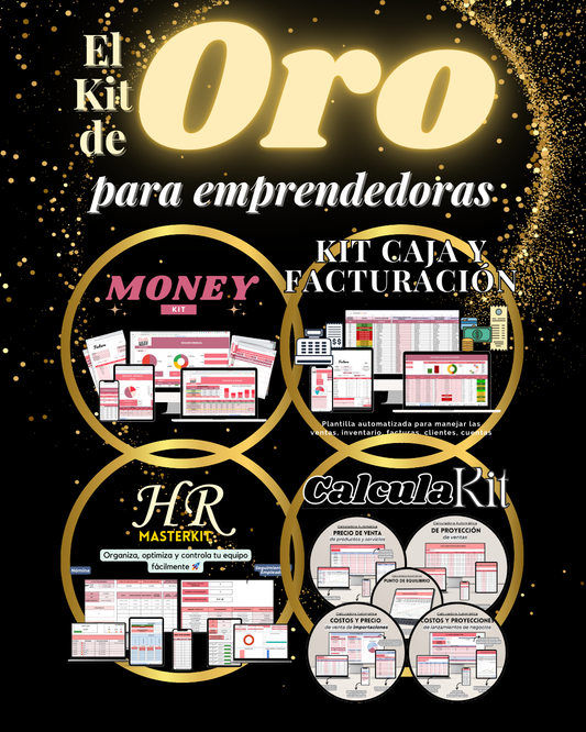 El Kit de Oro para Emprendedoras: Tu Negocio Organizado y Listo para Escalar